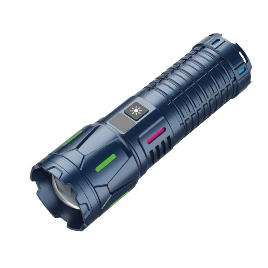 100W एलईडी टॅक्टिकल फ्लॅशलाइट USB रिचार्जेबल